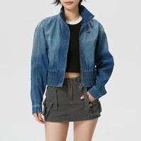 Adidas (Adidas) Trefoil Jacket Veste unisexe en denim pour couple, vêtements de sport coupe-vent, veste décontractée et tendance Ke1072 1