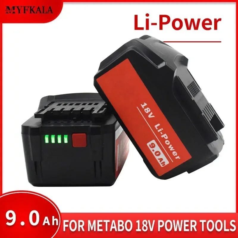 Per Metabo 18V 4.0-9.0Ah Batteria Utensili Elettrici Trapano Avvitatore Chiave Martello Smerigliatrice Per Metabo 18Vbattery Asc30 Asc55 625592000