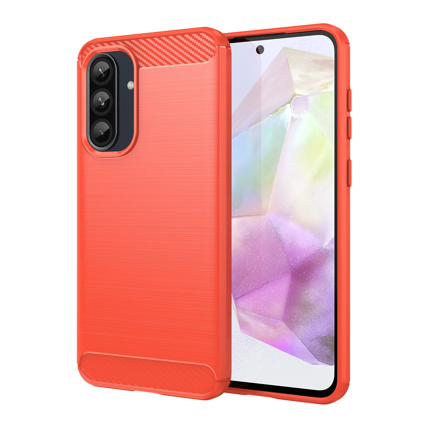 Premium Rubber Carbon Fiber Soft TPU Phone Case