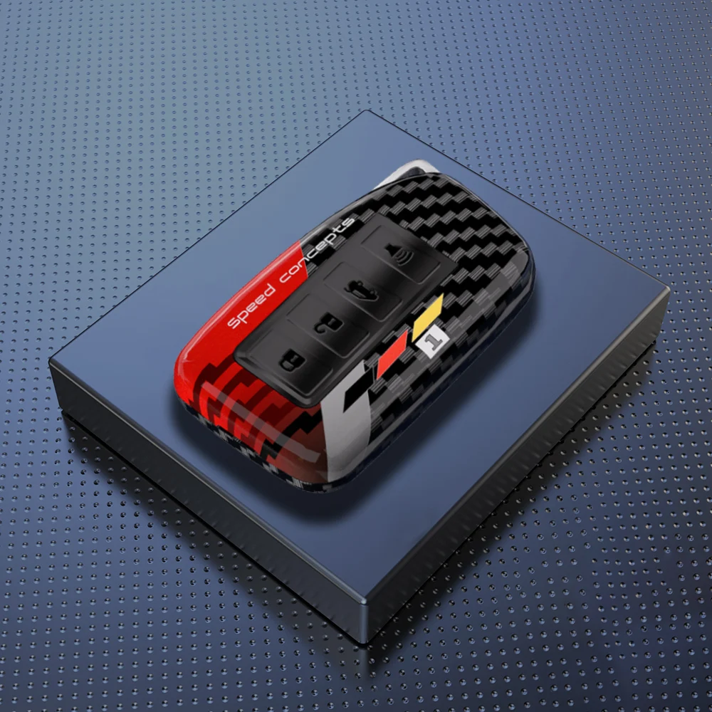 Premium ABS Carbon Car Key Case Cover