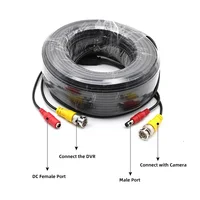 Câble BNC 10M/32.8 pieds pour CVBS CCTV DVR, accessoires de système d'enregistrement de caméra, câble vidéo, alimentation cc, câble BNC de Surveillance de sécurité 2