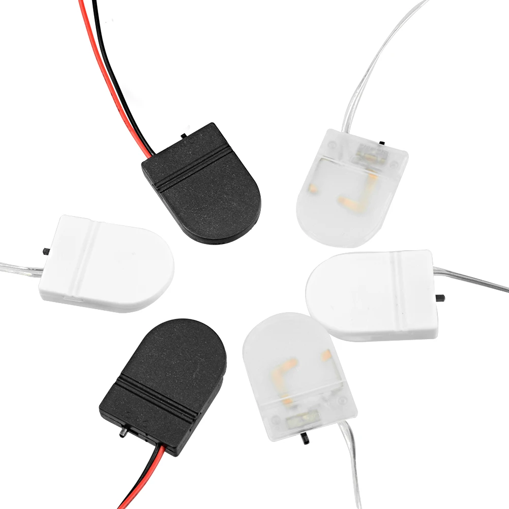 1/2/5PCS Battery Holder Single Slot CR2032 CR 2032 Button Coin Cell Battery Holder Case Cover ON-OFF Switch leads Wire 3V Battery Box