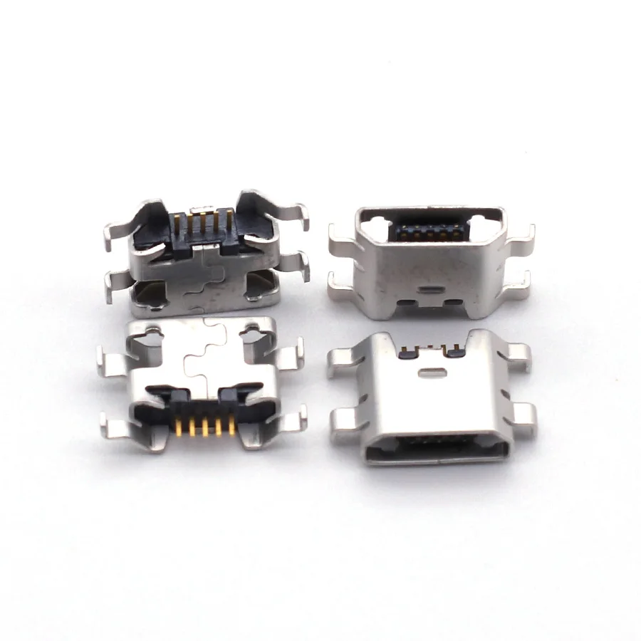 Mini Conector micro USB para teléfono móvil, Conector de 5 pines para