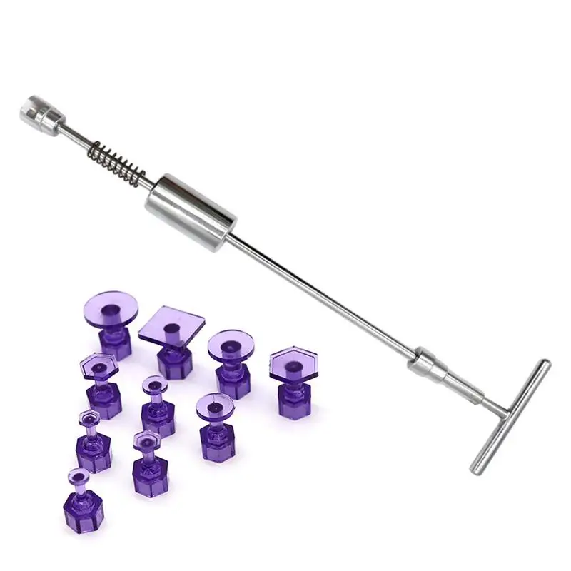 

Dent Removal Tool Auto Body Dent Remover T Bar Car Dent Tool With 10 Puller Tabs Carbon Steel Pulling Hammer Tools For Auto