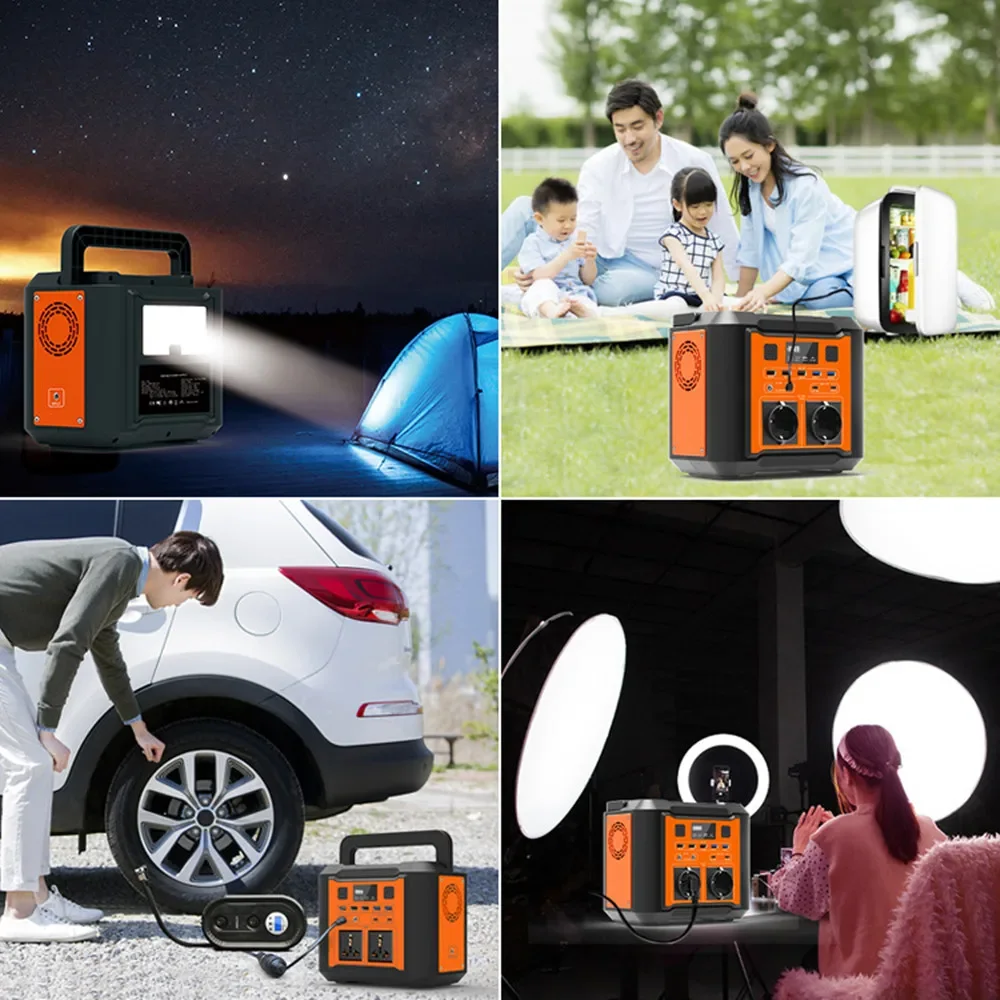 GKFLY 110V/220V/230V Power Station 80000mAh Emergency Energy Storage Pure Sine Wave Power Supply 300W Solar Generator Bank