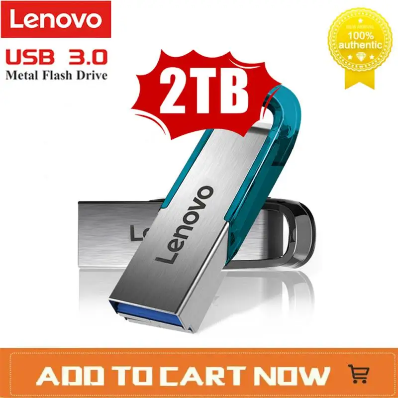 Lenovo Usb Flash Drives 2Tb Pen Drive Meta Pendrive 128Gb 256Gb 512Gb Cle Usb 3.0 Flash Disk Mini Key Memory Stick Impermeabile