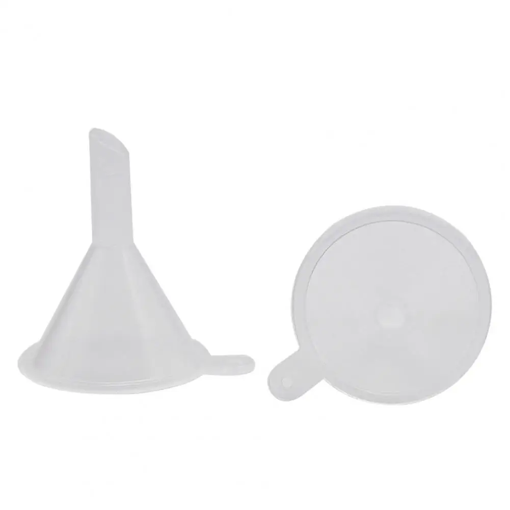 Mini Plastic Funnel Small Mouth Liquid Oil Funnels Laboratory Supplies Tools School Experimental Supplies 5PCS Plastic Filter Funnel