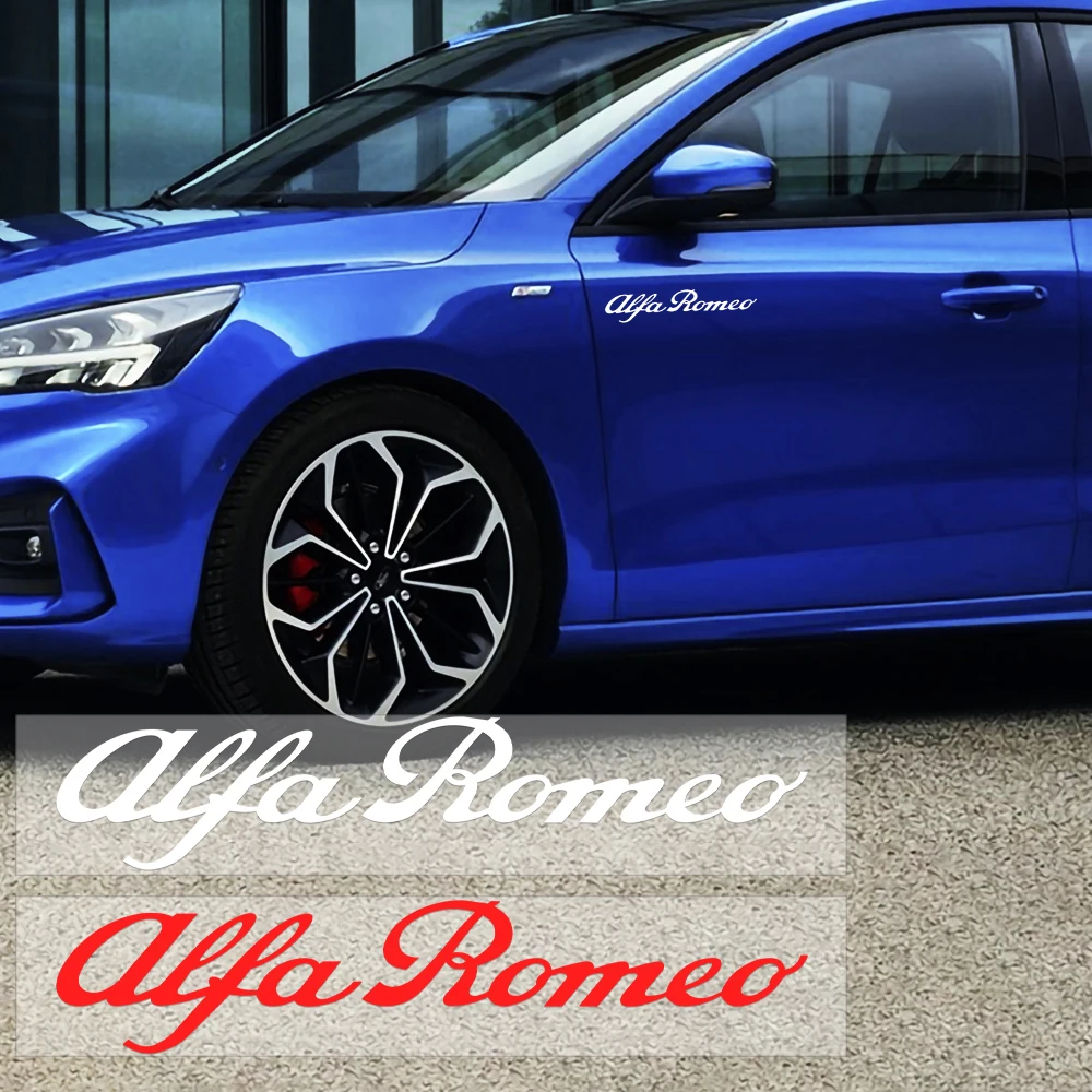 Alfa Romeo Car Logo Trunk Badge Sticker Set - Stylish Auto Decoration Accessories (2-Pack)