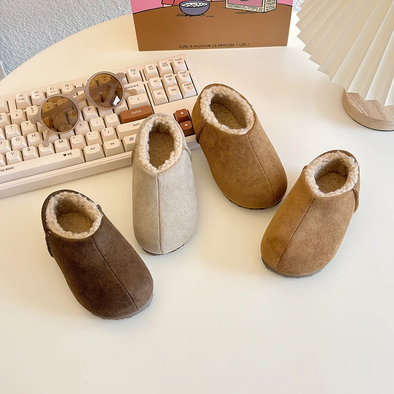 Warm Cotton Kids Loafers Winter Shoes