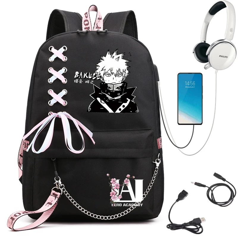 My Hero Academia Laptop Rugzak, Anime Daypack Rugzak Voor School College Extra Grote Reis Rugzak Ptjb615