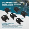 Tool Kit with 1/2" To 2" Pro Press Jaws for Copper Viega, 2pcs 4AH Battery, Fast Charger & Carrying Case, Tool Bag 3