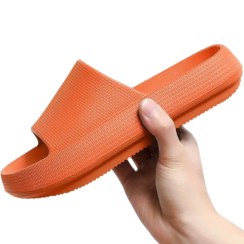 EVA Soft Colorful Sandals for Men and Women, Indoor Shower Shoes, Platform Heels, Outdoor, Summer Home, Cute Cloud Slides, Men