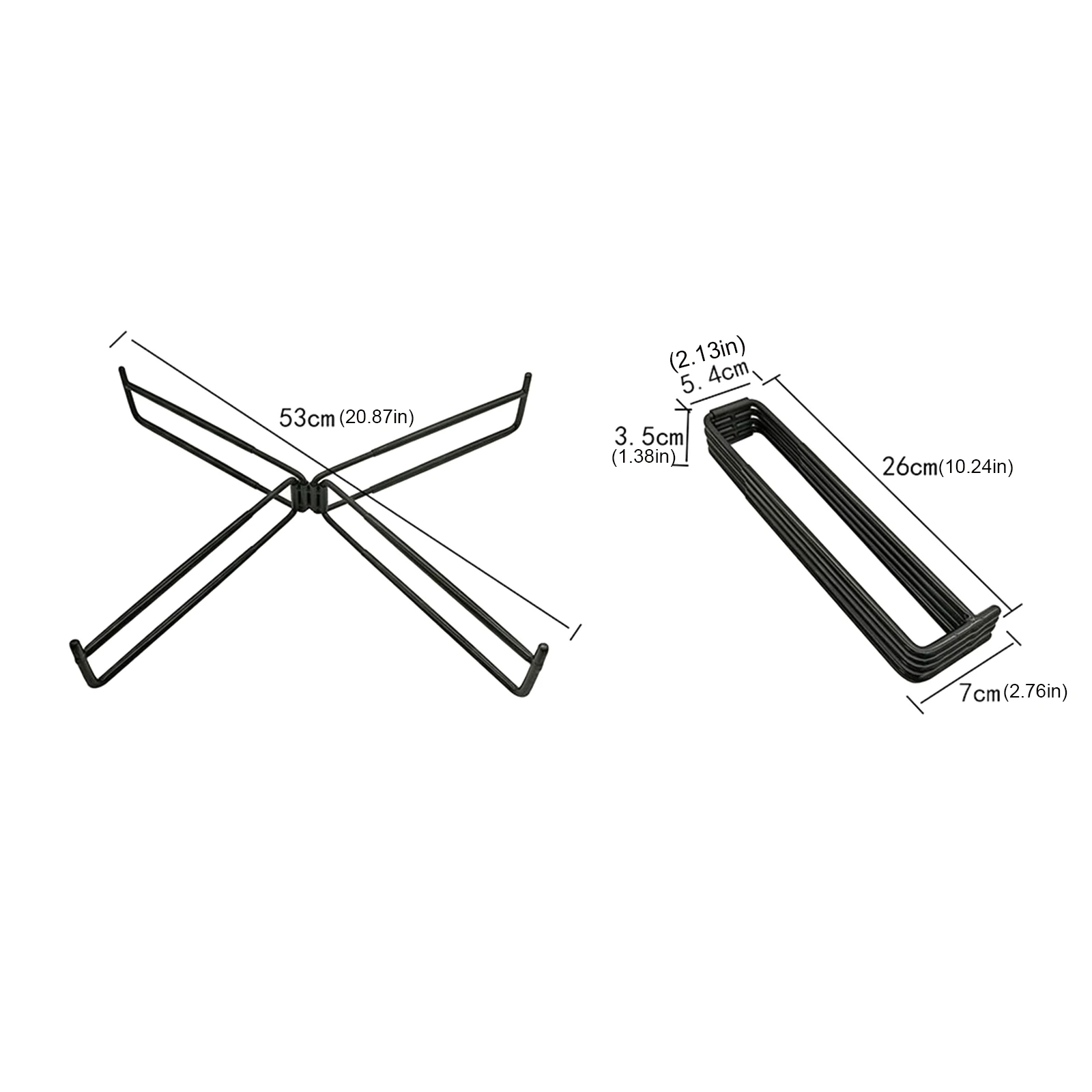 Camping Foldable Fridge Ice Box Stand Cooler Support Base Iron Anti-Slip Picnic BBQ Bucket Bracket for Camping Fishing Outdoor