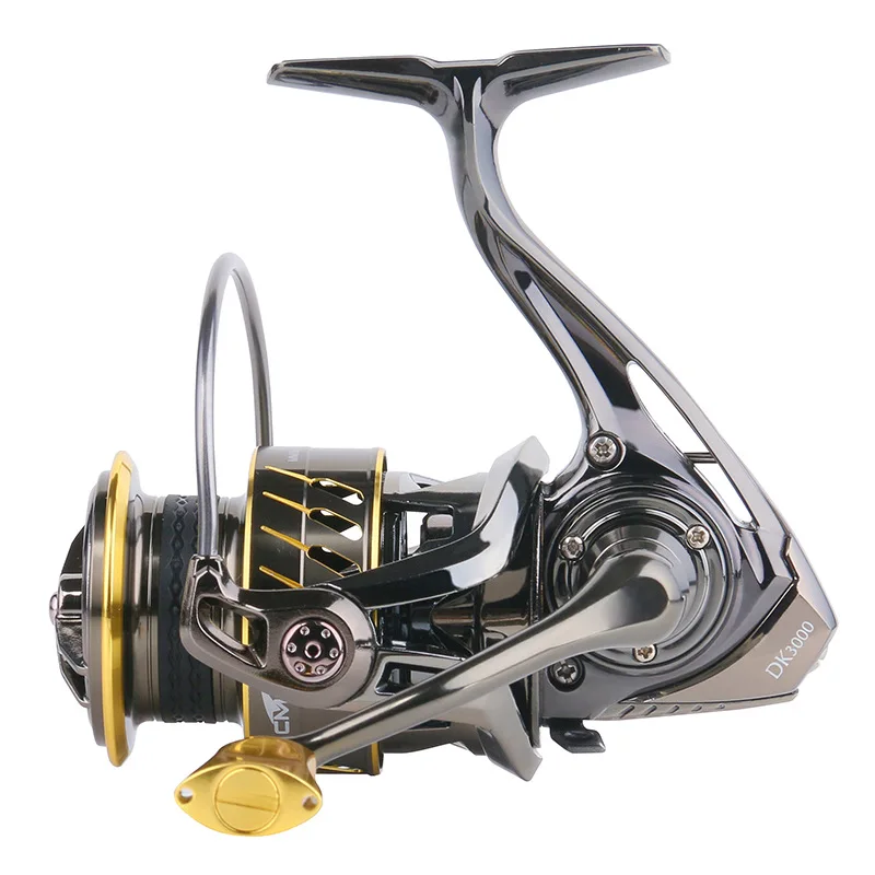 Large Fishing Reel Saltwater WindlassCoil Metal Gold Daiwa Sound