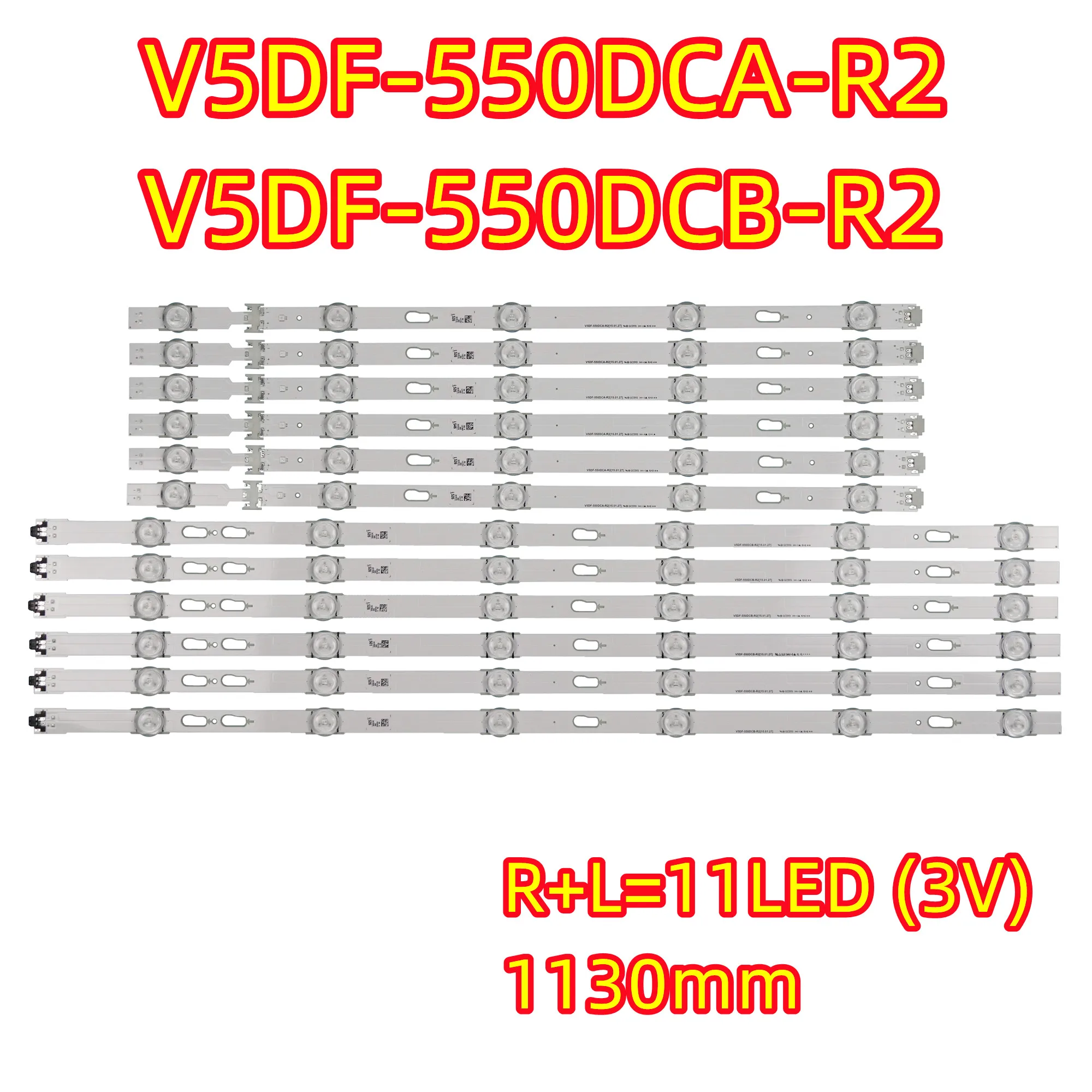 para Samsung V5df550dca-r2 550dcb Un55j6520 Ue55j6300 Ue55j6370 Cy-wj055cglv1h Ue55j6300ak Ue55j6370su Tira Conduzida Luz de Fundo Novo