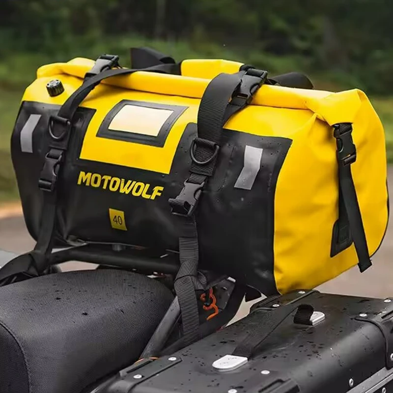Motorcycle Waterproof Tail Bag Travel Outdoor Dry Luggage