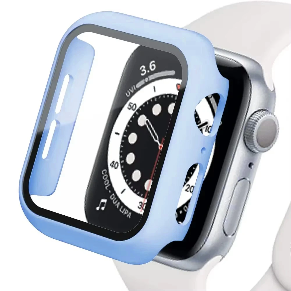 Premium Tempered Glass Apple Watch Protective Bumper Case
