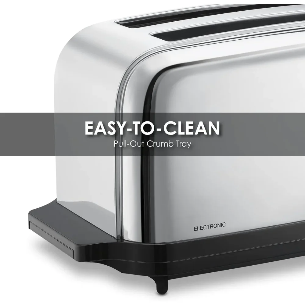 a Long Slot Light Duty Pop-Up Toaster, 120V, 5-15 Phase Plug 5