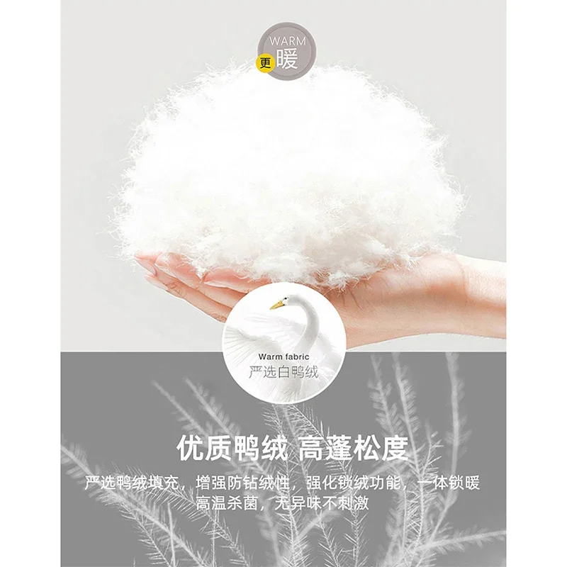 Vimly Winter Fur Collar Hooded Puffer Down Jacket for Women 2023 Warmth Zip-up White Duck Down Long Coats Female Outerwear 50336