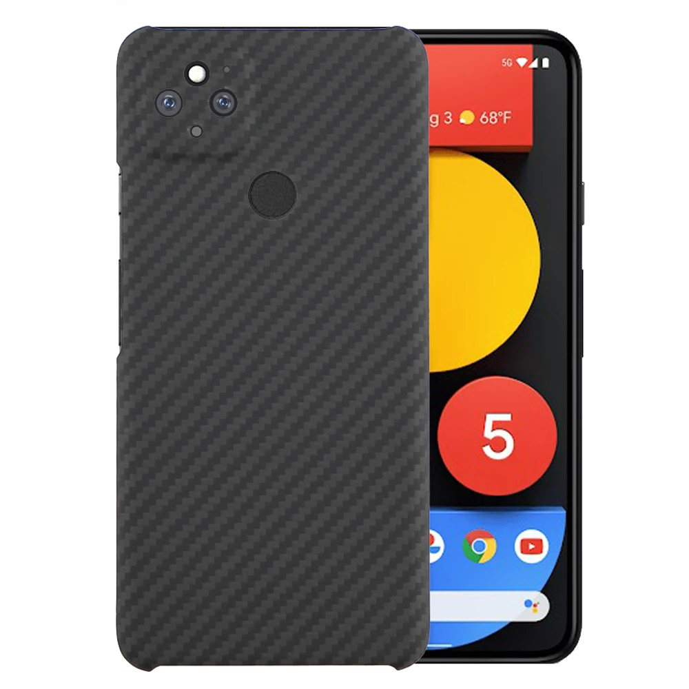 

Новинка, углеродное волокно из натурального арамидного волокна для камеры Google Pixel 5 /5A 6A с тонким отверстием, с защитой от падения, Pixel5 Pixel 5