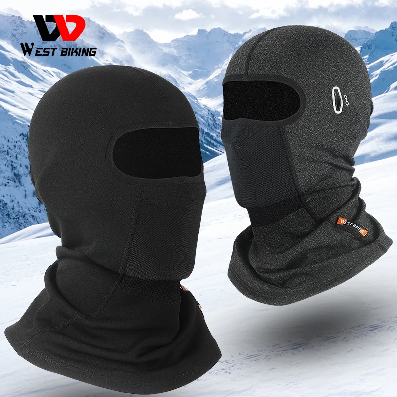 West Biking Sports d'hiver Cyclisme Casquette Réfléchissant Hommes Femmes  Foulard Cagoule Cou Plus chaud Ski Vélo Motocycle Running Head Cap Chapeau