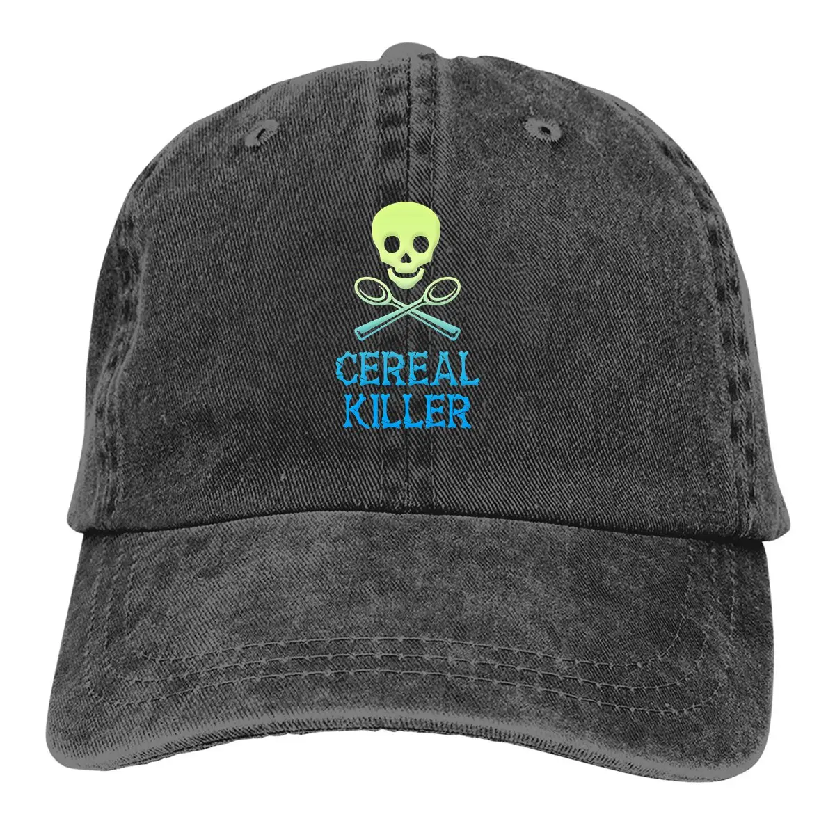 

Зеленая синяя бейсболка с черепом, мужские головные уборы, женские кепки с защитой козырька, Снэпбэк кепки для убийцы хлопьев