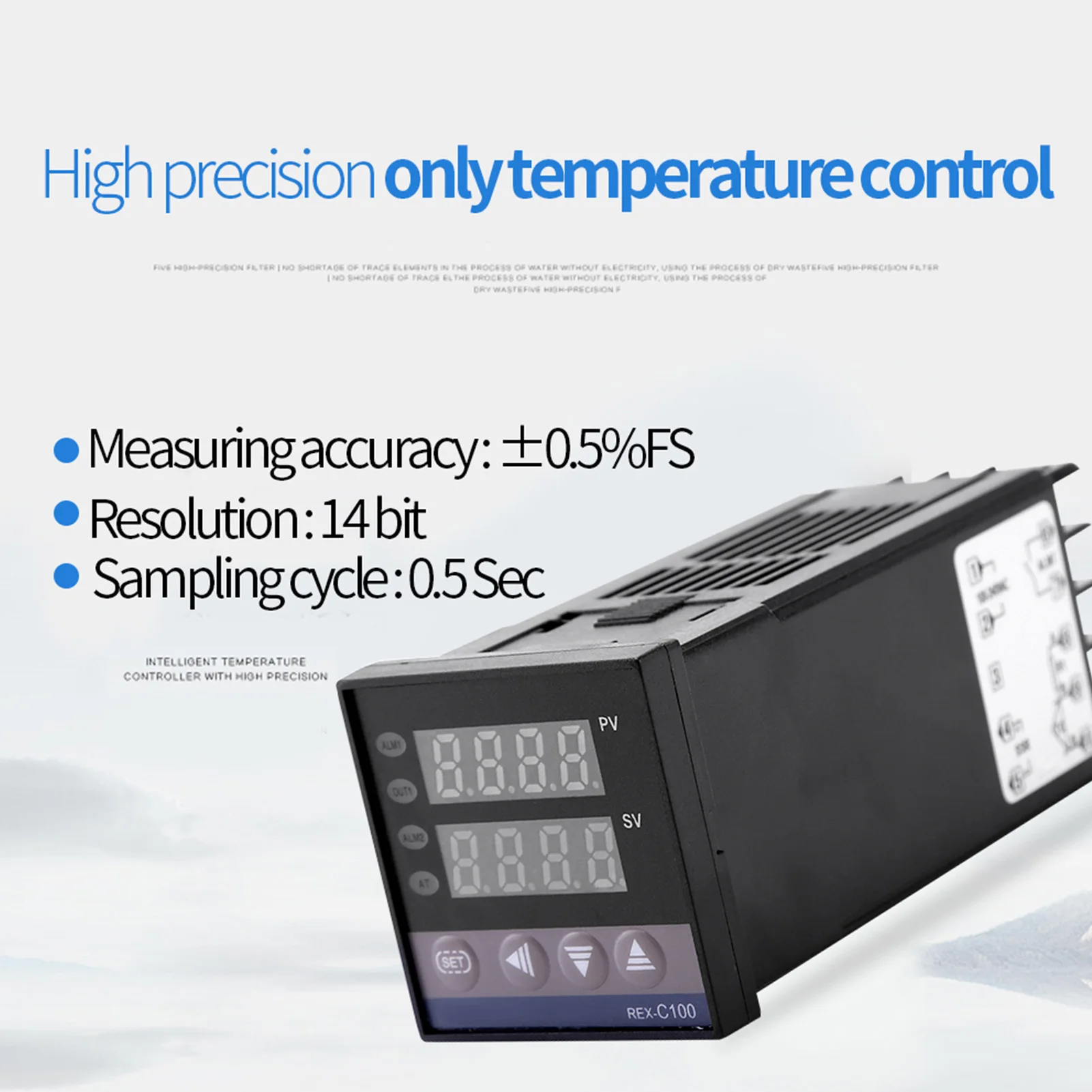 Temperature Controller 0℃~1300℃ Alarm REX-C100 Digital LED PID ...