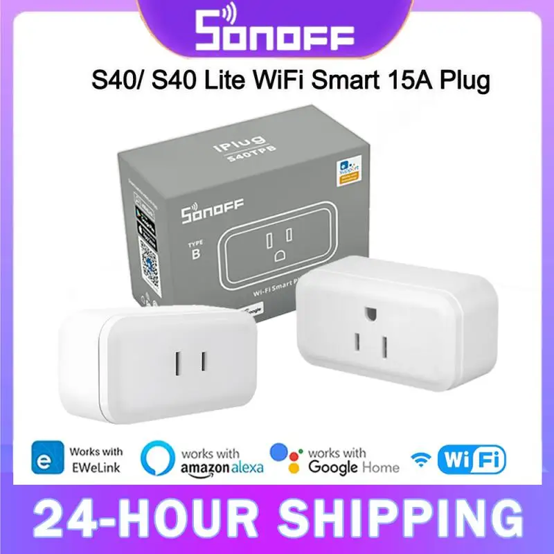 

Смарт-розетка SONOFF S40/ S40 Lite с поддержкой Wi-Fi, 15 А