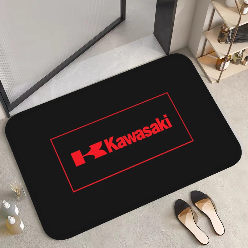 

Custom K-Kawasaki House Entrance Mat Washable Non-slip Kitchen Rug Living Room Floor Carpet Bedroom Mats Carpets Home Rugs Bath
