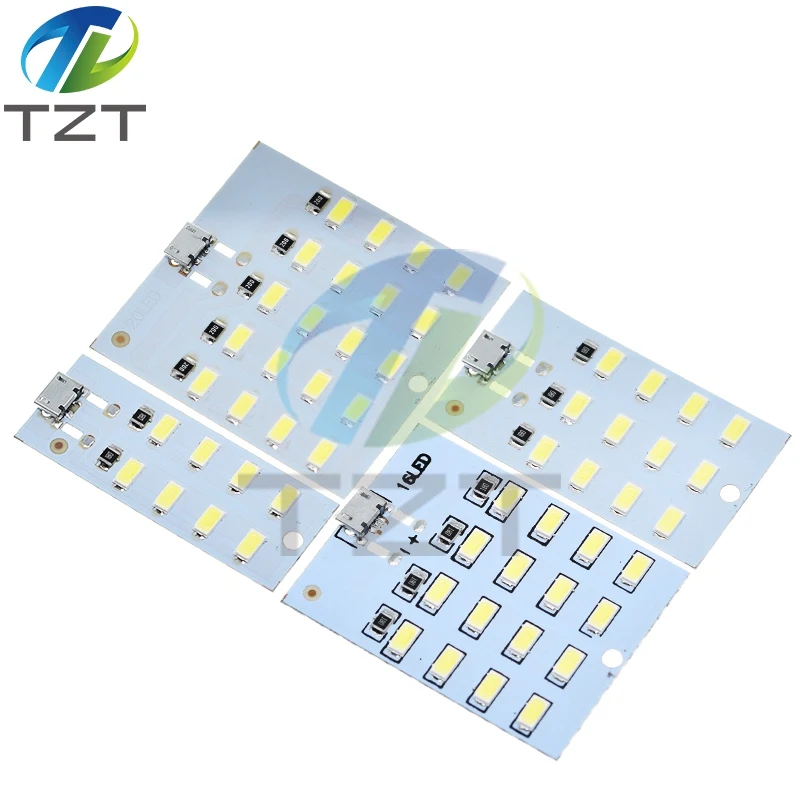 TZT hochwertige 5730 smd 5 V 430 mA ~ 470 mA Weiß Mirco USB 5730 LED-Beleuchtungspanel USB-Mobillicht Notlicht Nachtlicht – Detail 13