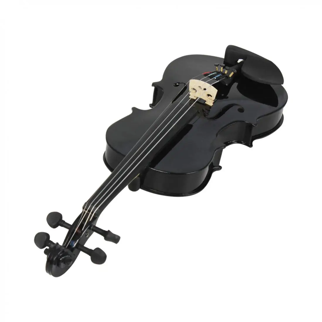 1/8 Small Violin With Case & Bow & Cleaning Cloth Acoustic Fiddle Stringed Instruments For Beginners