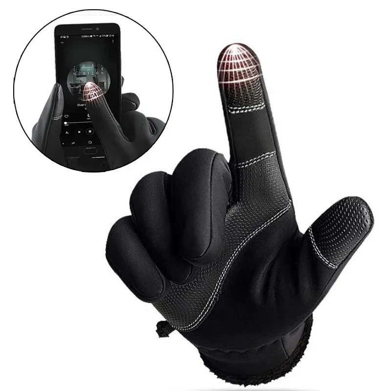 X-Tiger Cycling Gloves Men Touchscreen Winter Gloves Cold Warm Windproof Outdoor Sport Motorcycle Hiking Camping Warm Glove 4