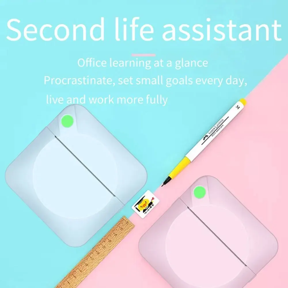 Label Printer Fun Print Portable Thermal Self-adhesive Stickers Photo Printer HD Mini Bluetooth 57*25mm Supplies 2D Label Maker For Phone label printer
