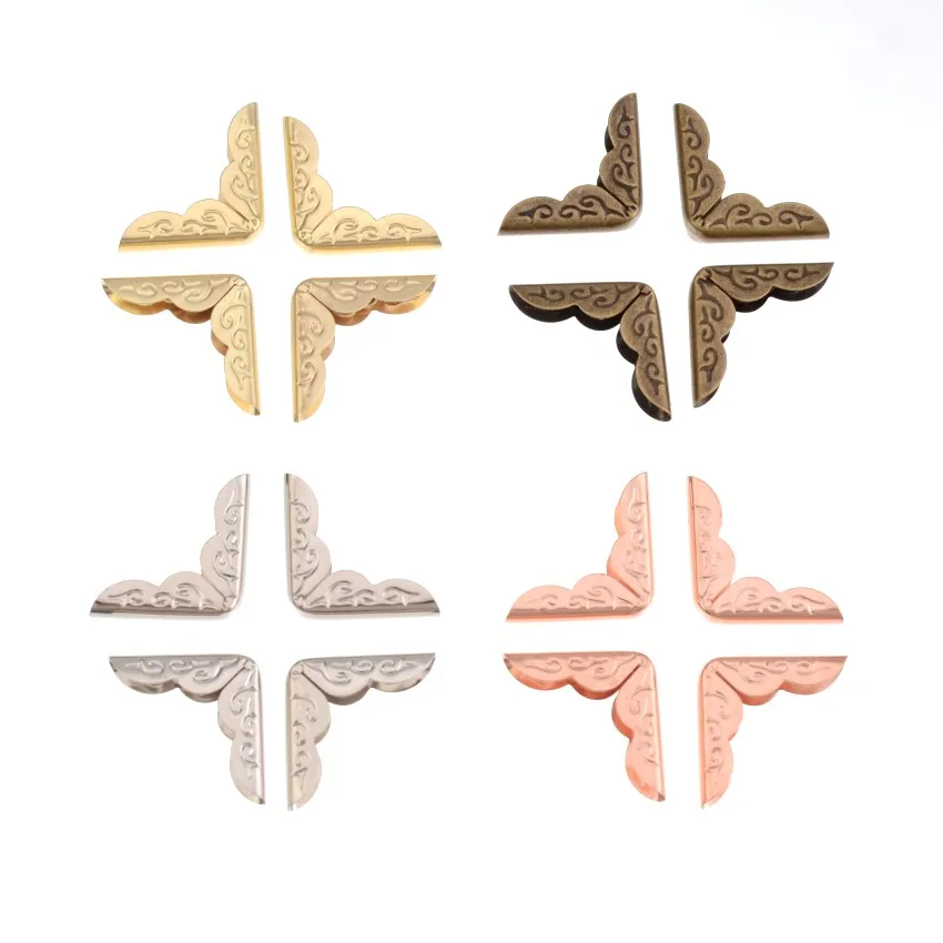 Book Scrapbooking Albums Menus Folders Corner Protectors 12pcs Bronze/Silver/Bronze option More style book corner protector
