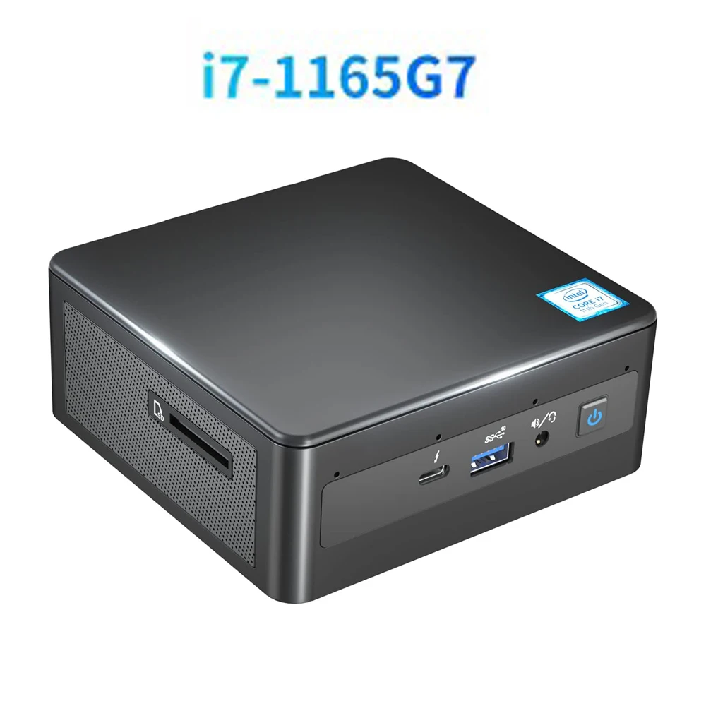 

Мини-ПК с Intel Core i7-1165G7, 32 Гб Ram, 1 ТБ PCle SSD, 12 Мб кэш-памяти, до 4,70 ггц WiFi 6, Bluetooth, поддержка 8K