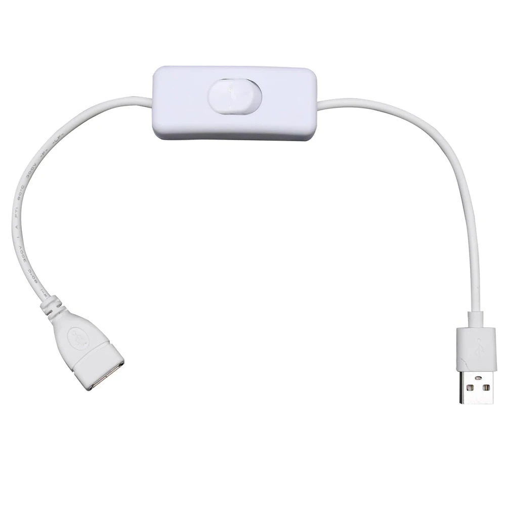 USB Cable with Switch ON/OFF Cable Extension Toggle for USB LED String USB Gadget USB Power Supply Device Tools 