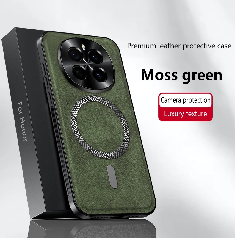 Leather Full-Cover Magnetic Waterproof Shockproof Fingerprint Phone Case