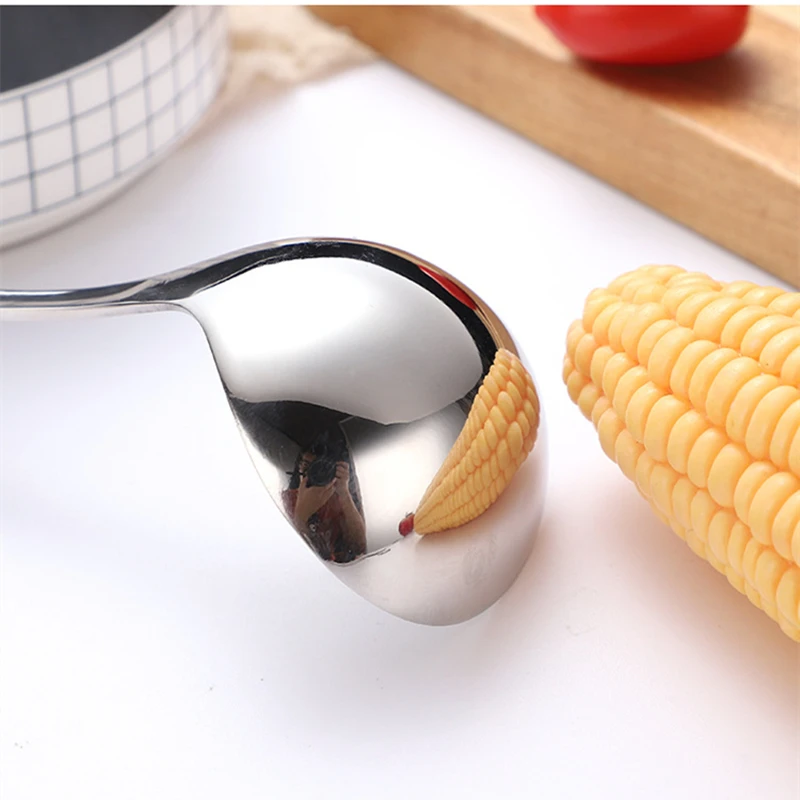 Stainless Steel Spoon Long Handle Hotel Hot Pot Spoon Soup Ladle Korean Soup Scoop Home Kitchen Tools stainless steel spoon soup spoon