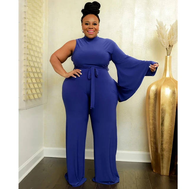 Plus Size Jumpsuit Plus Size Wide Leg Jumpsuit Plus Size Catsuit