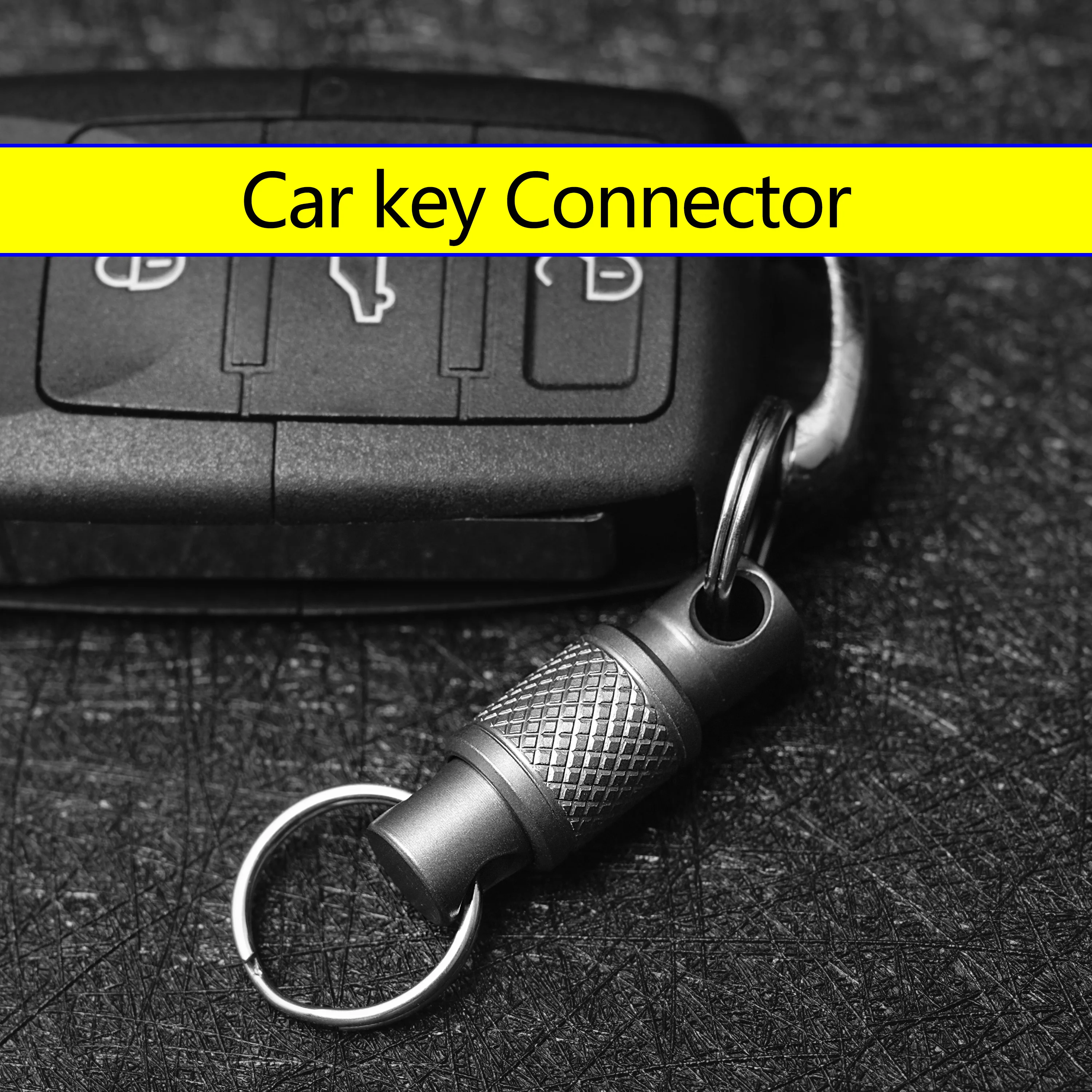 Titanium Alloy Quick Release Keychain - Portable Outdoor Mountaineering EDC Tool