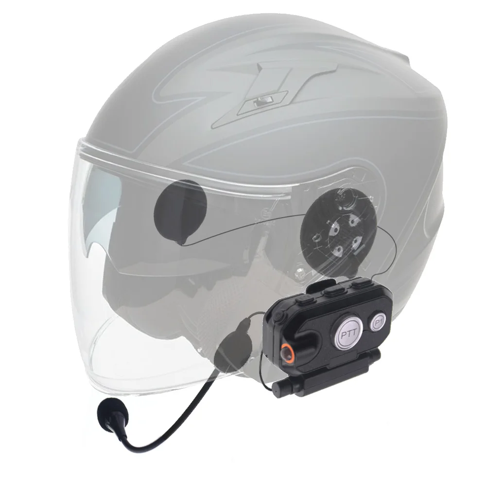 Hands-free BT PTT Helmet Headset Bluetooth Headset K/M Wireless Headphone Motorcycle Locomotive Earphone For Baofeng Motorola