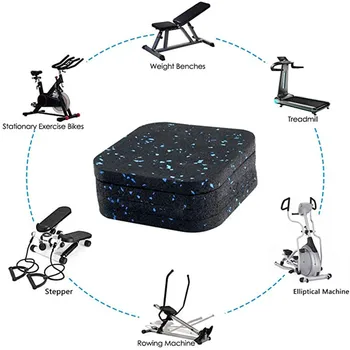 10*10cm Treadmill Mats Pads High Density Rubber Shock-proof Sound-Absorbing Cushioning Floor Mat Home Gym Exercise Equipment 6