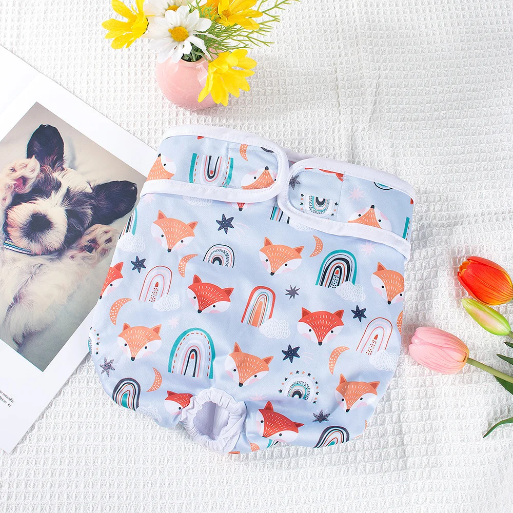 1pc Washable Female Dog Diapers Doggie Reusable Small Medium Large Dog Diapers Doggy Puppy Female in Period dog diapers pet diapers dog nappies