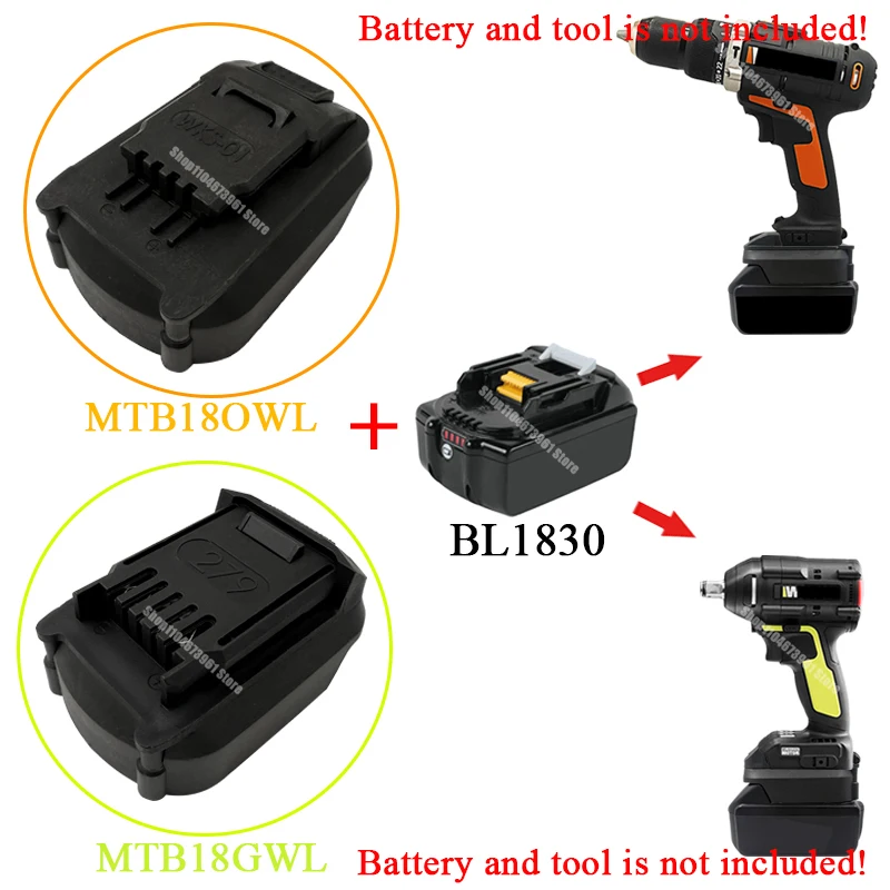 Power Tools Adapter Converter for Makita 18V Li-ion Battery for Worx 4 Pin Small Foot 5 Pin Big Foot Electric Tools WU173 WU279 1