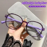 Ultra Light Anti Blue Light Reading Glasses Women Fashionable Green Presbyopia Glasses Men  2025 Eyeglass +1.0 +1.5 +2.0 +2.5