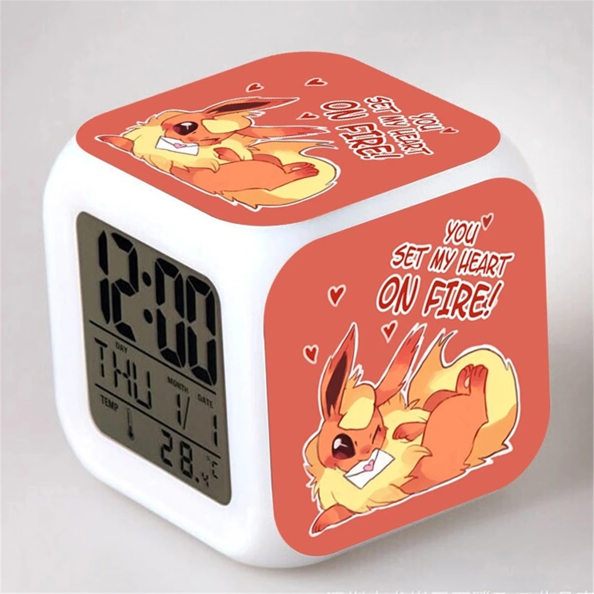 CartoonPokemonEeveeAlarmClocksVaporeonJolteonFlareonSnorlax