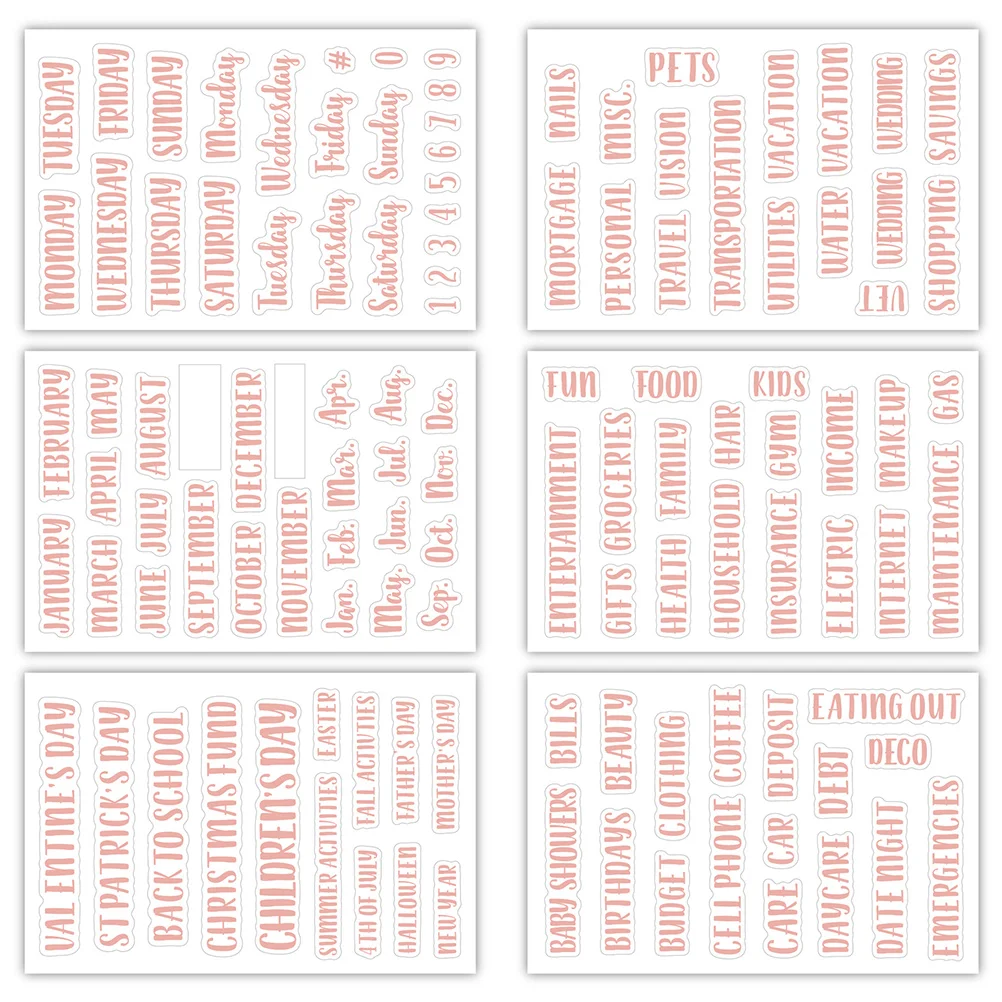 

Multi-function Budget Stickers Classifying Cash Envelope Labels Portable Label Stickers