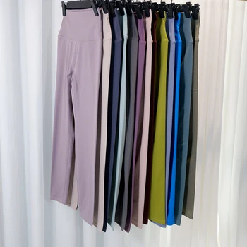 Yoga Pants High Elasticity No Embarrassing Lines Nine-Point Pants Quick-Dry Women's Hip-Lifting Tight Pants High-Waist Naked Fee 1