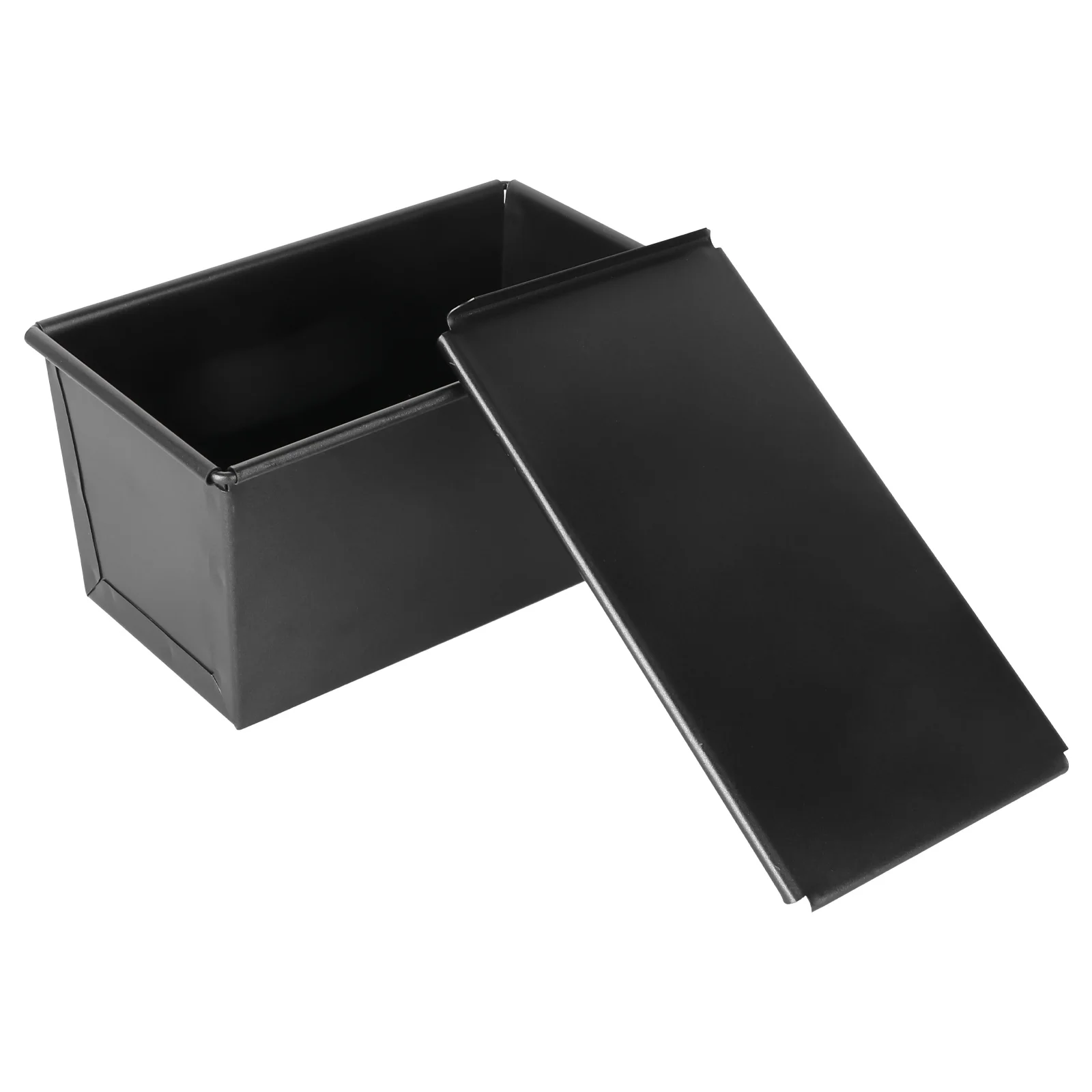 

Luxshiny Bread Baking Pan Toast Making Mold Loaf Pan With Lid Black Non Stick Bakeware For Oven Baking 450G Diy Tools