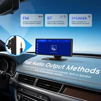 Podofo 10.26" Autoradio Multimédia Universel avec Écran 4K, Caméra de Tableau de Bord, Carplay Sans Fil, Android Auto, Bluetooth et WiFi pour Voitures et Fourgonnettes 3